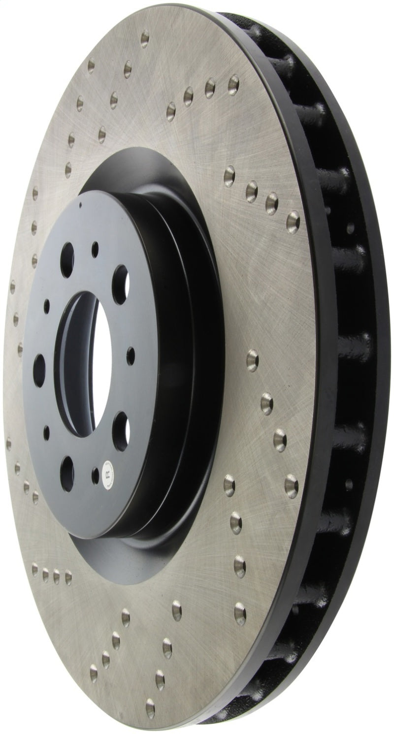 StopTech Sport Cryo Cross Drilled Brake Rotor; Front Right