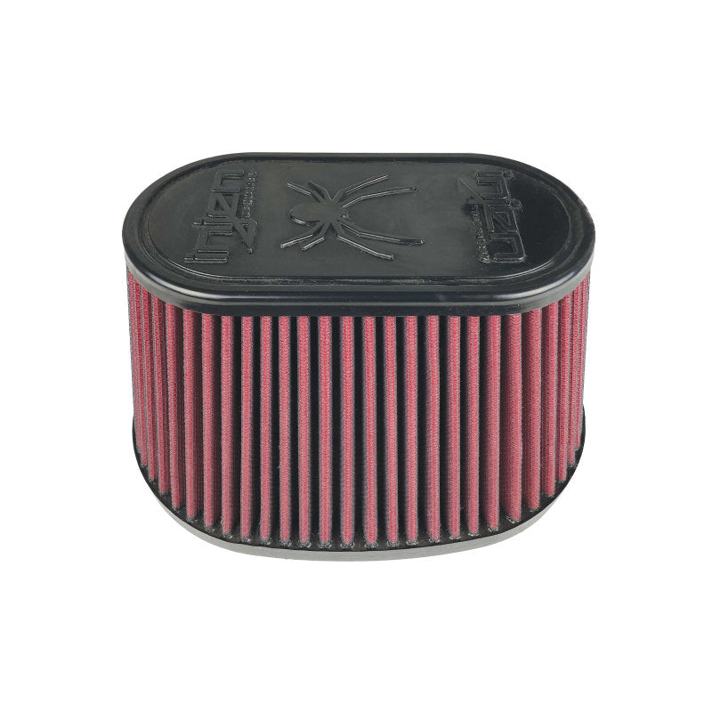 Injen Oiled Air Filter 8.5x5.63in Oval ID / 9.92x7.17in Base / 5.7in HT / 6.865ix4.115in Top X-1126-BR