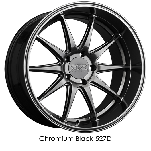 XXR 527D Wheel Chromium Black 18x9 +35 5x108