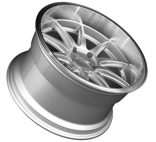 XXR 527D Wheel Silver / Machined Lip 18x10.5 +20 5x4.5