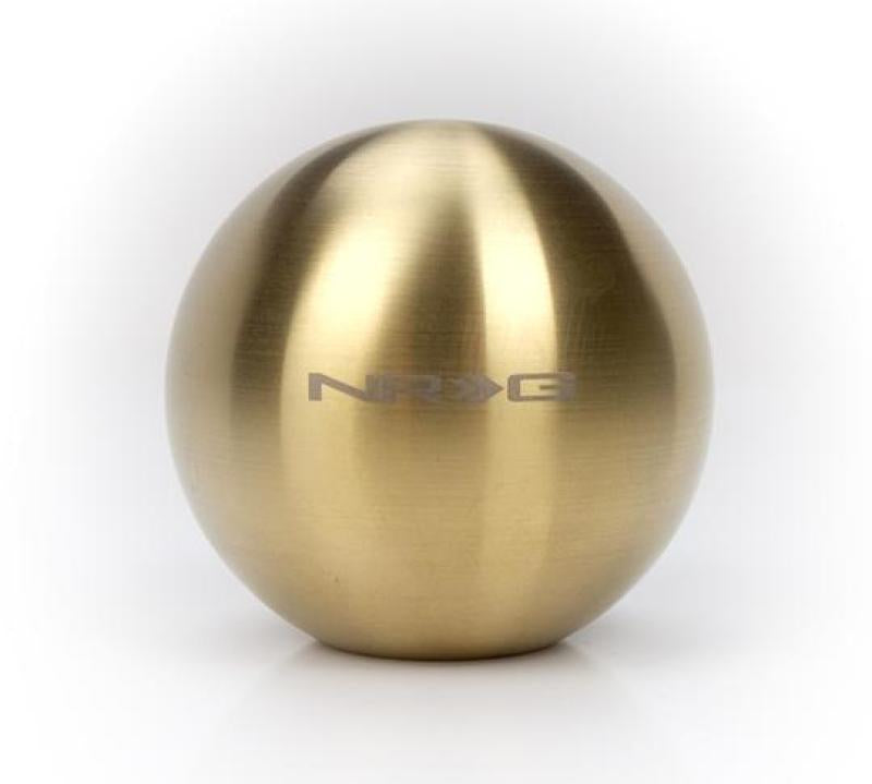 NRG Chrome Gold Titanium Round Shifter Heavy Weight SK-350GD