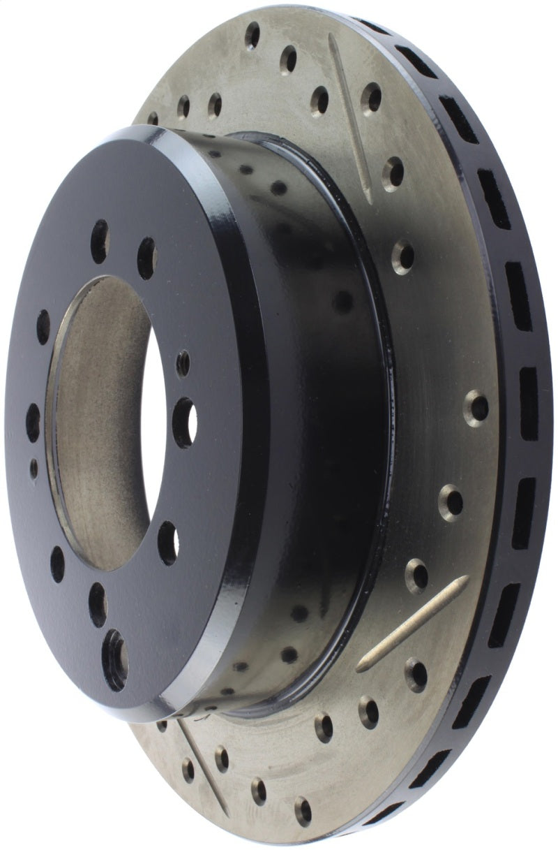 StopTech Sport Drilled/Slotted Brake Rotor; Rear Left