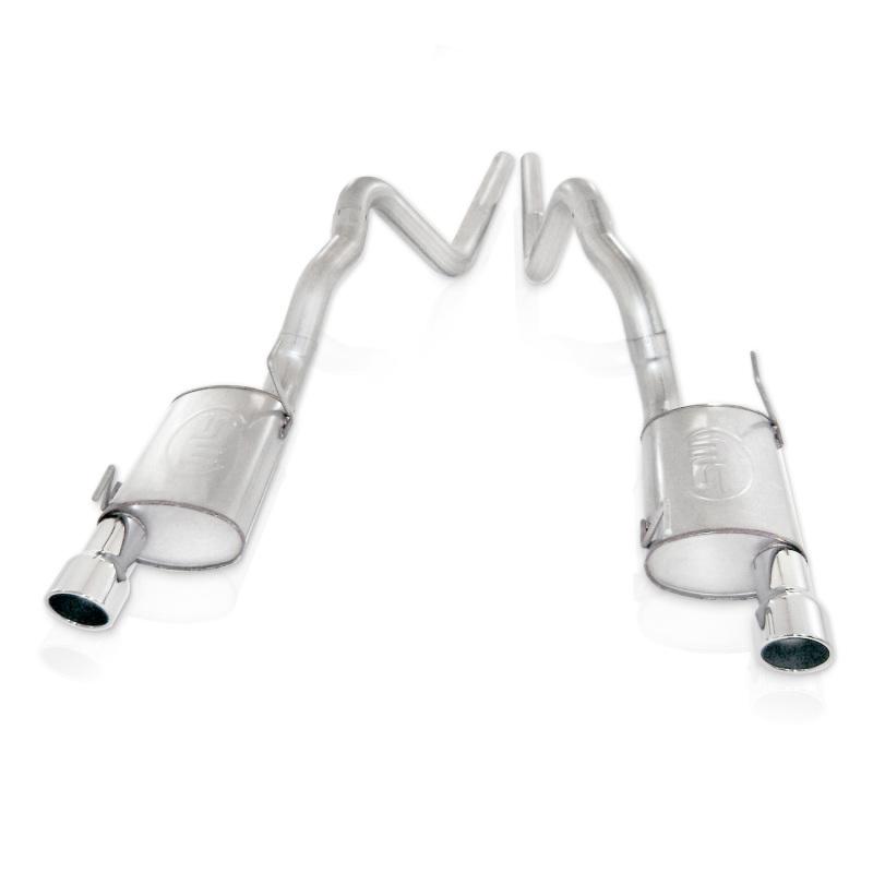 Stainless Works 2007-10 Shelby GT500 3in Catback X-Pipe S-Tube Mufflers M08GTL Main Image