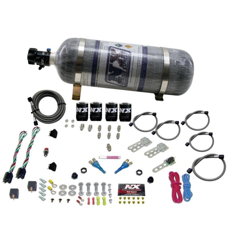 Nitrous Express Ford EFI Dual Stage Nitrous Kit (50-150HP x 2) w/Composite Bottle 20124-12 Main Image