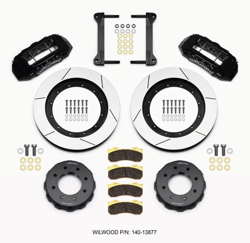 Wilwood TX6R Front Kit 16.00in Black 1999-2010 GM H2 Truck/SUV 2500 140-13877 Main Image