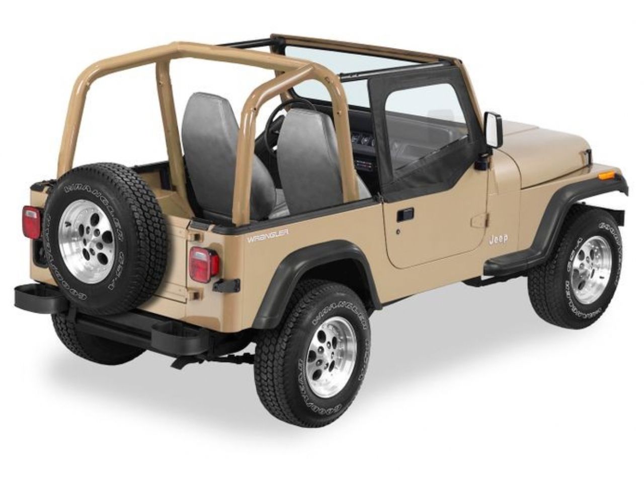 Bestop Jeep 88-95 Wrangler; Fit Existing Factory Upper Door Frames; No Door