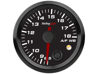 Holley Standalone Air/Fuel Wideband 02 Gauge Kit 8.5-18, Black Face