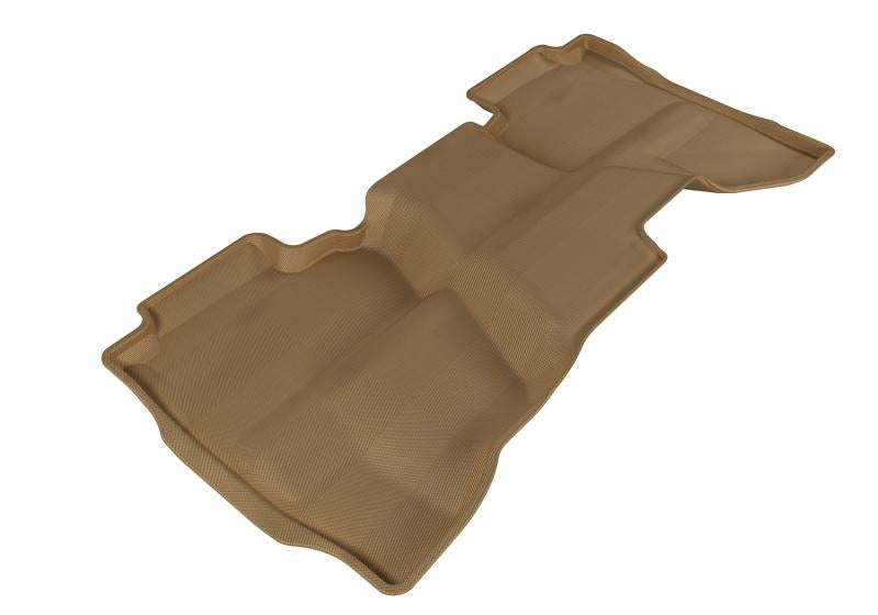 3D MAXpider 2014-2019 Chevrolet/GMC Silverado Double Cab Kagu 2nd Row Floormats - Tan L1CH03921502 Main Image