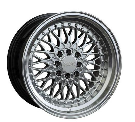 XXR 536 Wheel Hyper Silver / Machined Lip 17x9 +25 5x100,5x114.3