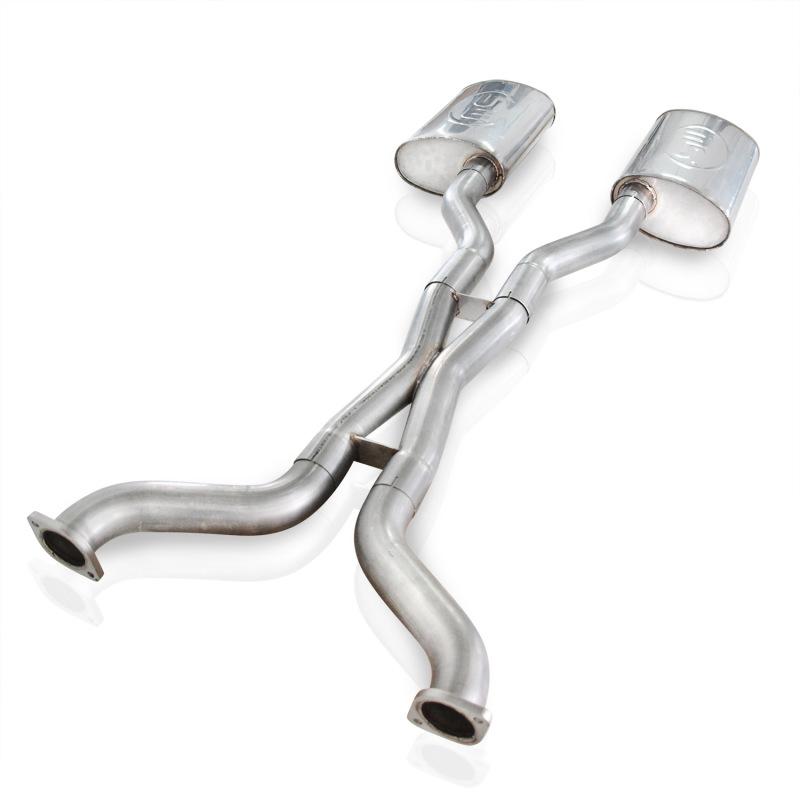 Stainless Works 2003-11 Crown Victoria/Grand Marquis 4.6L 2-1/2in Exhaust S-Tube Mufflers No Tips CRVIC03CBNTL Main Image