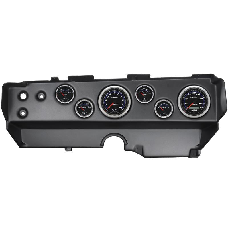 Autometer Cobalt 70-74 E-Body/Cuda/Challenger Dash Kit 6pc Tach / MPH / Fuel / Oil / WTMP / Volt 7029-CB Main Image