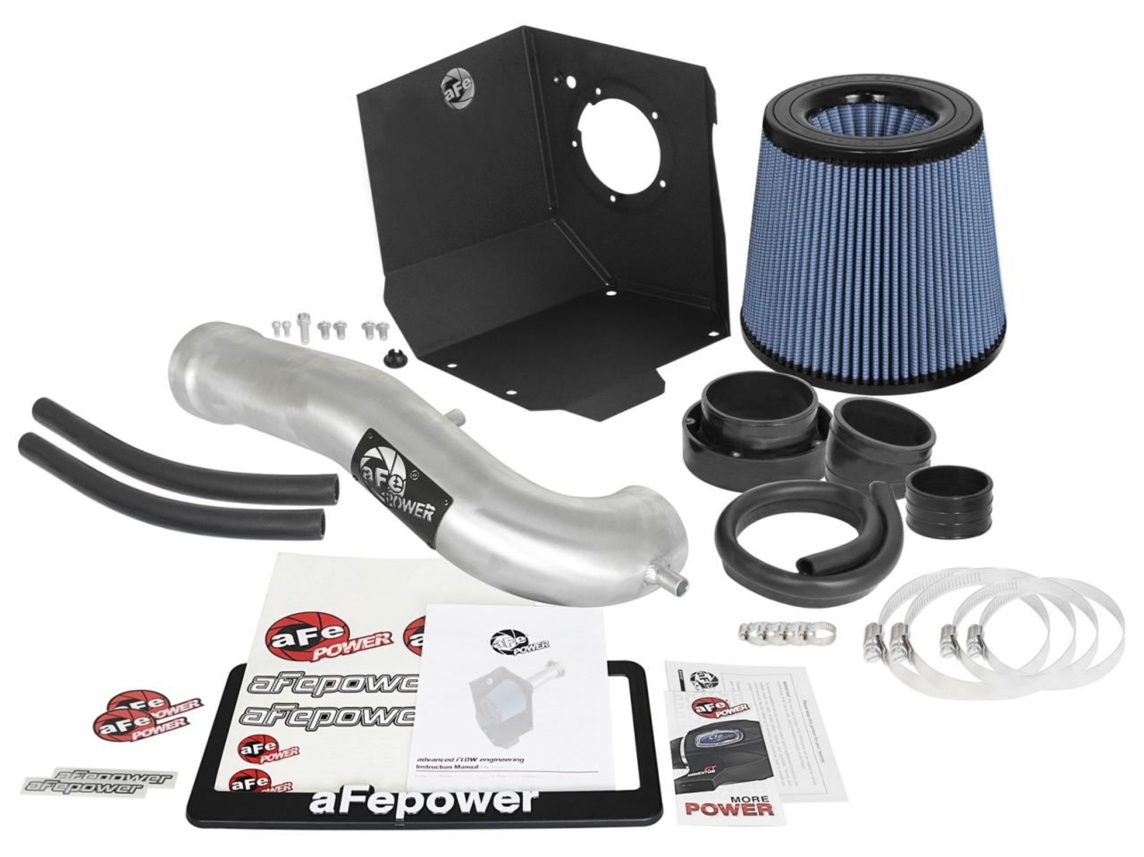 aFe Cold Air Intake System Magnum FORCE Stage-2 PRO 5R w/Brushed Tubing GM