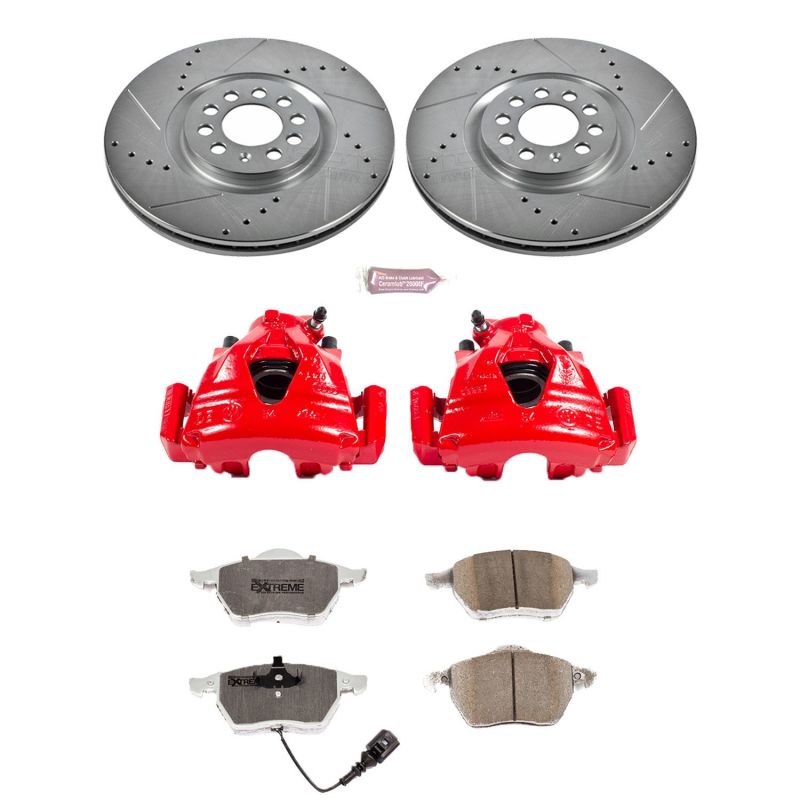 PowerStop PSB Z26 Street Kit w/Cals Brakes, Rotors & Pads Brake Kits - Performance D&S main image