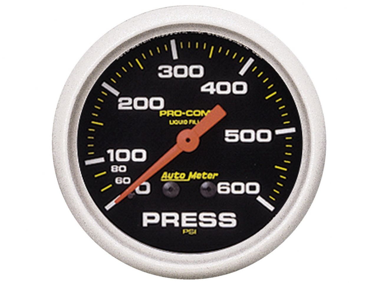 Autometer Gauge, Pressure, 2 5/8", 600Psi, Liquid Filled Mech, Pro-Comp