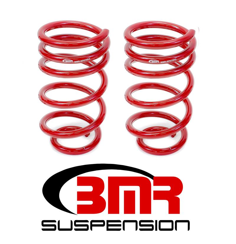 BMR 10-15 5th Gen Camaro V8 Rear Lowering Springs - Red SP079R Main Image