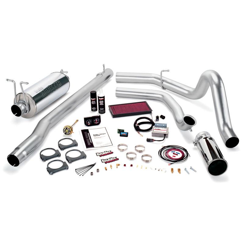 Banks Power 99 Ford 7.3L F450/550 Auto Stinger System - SS Single Exhaust w/ Chrome Tip 47411 Main Image