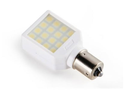 Camco LED - 1156 / 1073 - (BA15S)16-LED 180lm,Swivel,White, Frosted 1 Pack