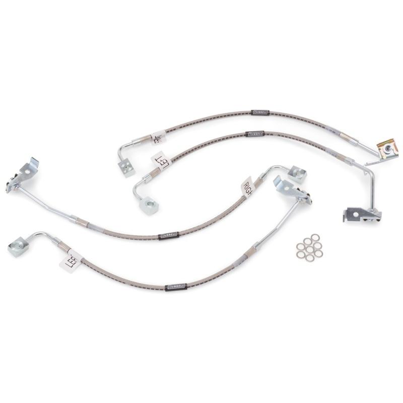 Russell Performance 07-08 Jeep Wrangler JK Stock Height to 1in Lift Brake Line Kit 694860 Main Image