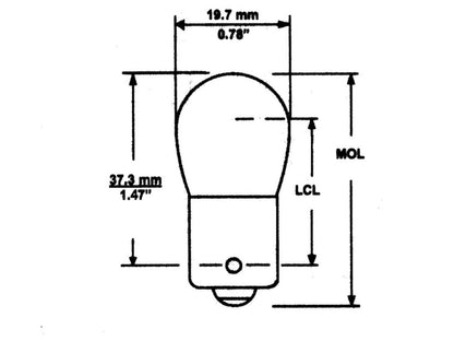 Camco Bulb 1004 - Auto / RV Interior 2 Pack Bilingual