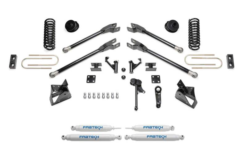 Fabtech 13-18 Ram 3500 4WD 5in 4 Link System w/Perf. Shocks K3089 Main Image