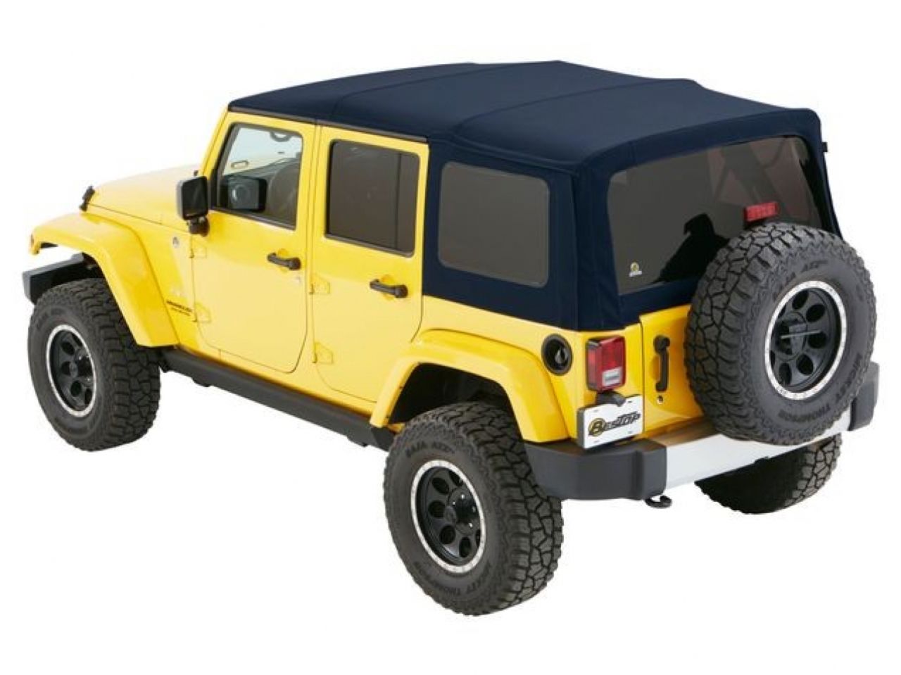 Bestop Jeep 07-16 Wrangler Unlimited; No doors included; Tinted side and Rear