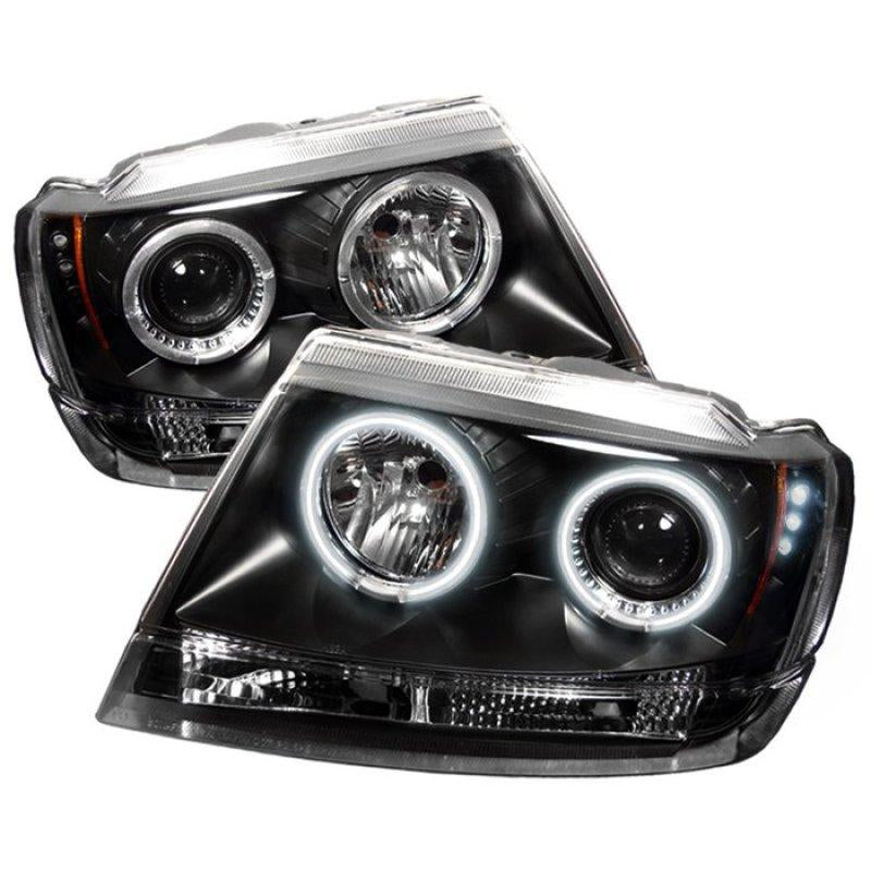 Spyder Jeep Grand Cherokee 99-04 Projector Headlights CCFL Halo LED Blk - PRO-YD-JGC99-CCFL-BK 5011121 Main Image