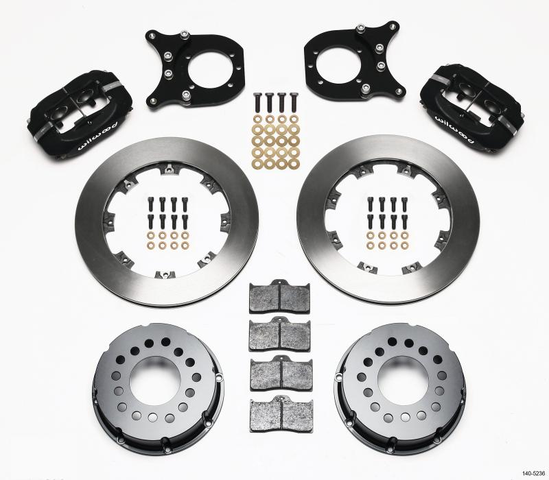 Wilwood Forged Dynalite P/S Rear Kit Chev 12 Bolt w/Clip Eliminator 140-5236-B Main Image