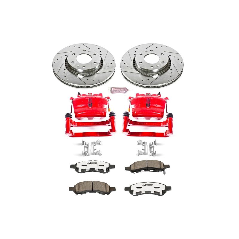 PowerStop PSB Z26 Street Kit w/Cals Brakes, Rotors & Pads Brake Kits - Performance D&S main image