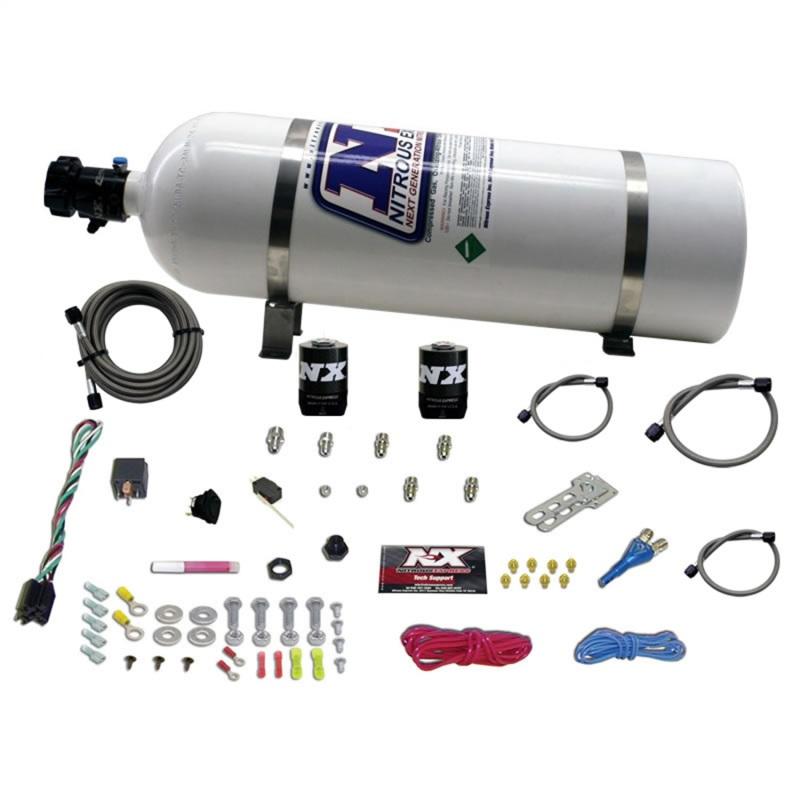 Nitrous Express All GM EFI Single Nozzle Nitrous Kit (35-150HP) w/15lb Bottle 20920-15 Main Image