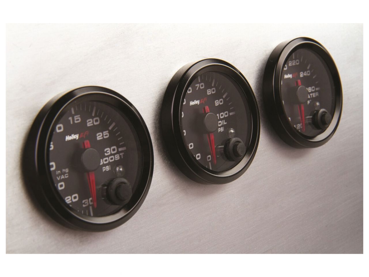 Holley Standard 2-1/16" EFI Fuel Level Gauge Programmable - Black