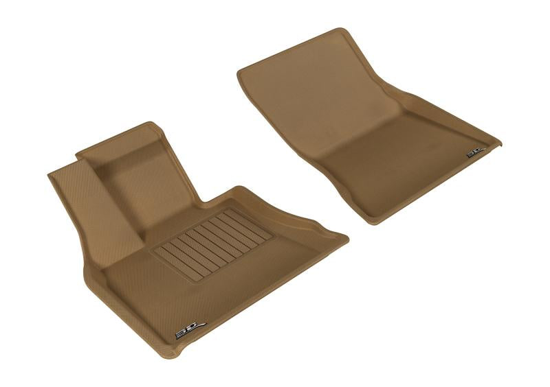 3D MAXpider 2014-2019 BMW X5/X6 F15/F16 Kagu 1st Row Floormat - Tan L1BM05511502 Main Image