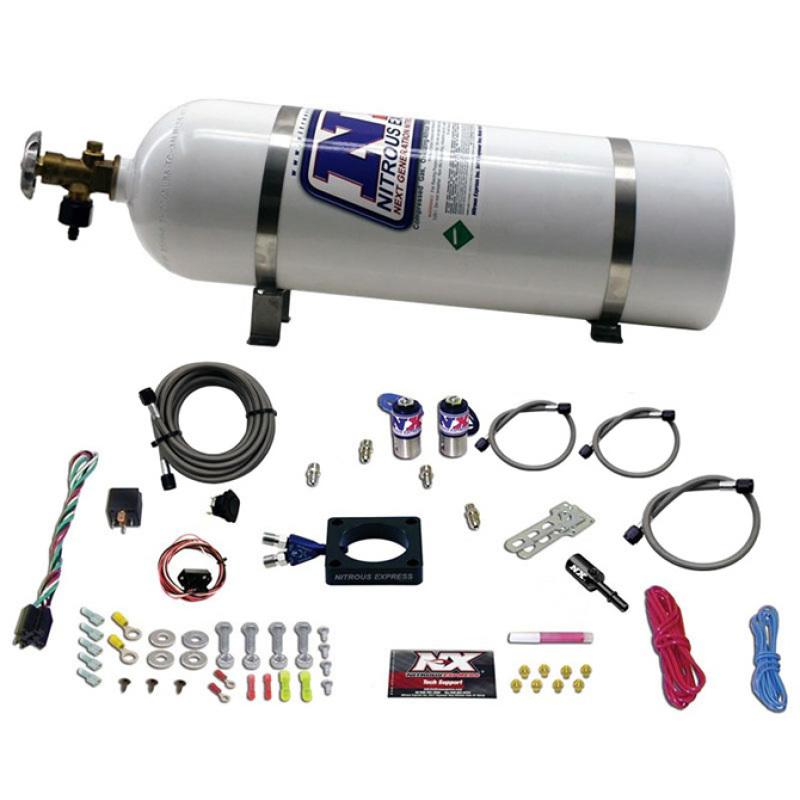 Nitrous Express 13-16 Dodge Dart 1.4L Turbo Nitrous Plate Kit (35-100HP) w/15lb Bottle 20941-15 Main Image