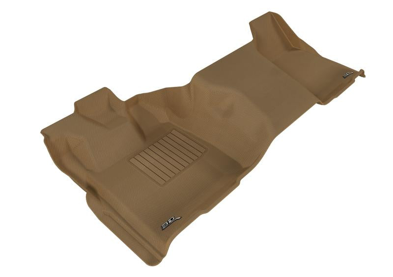 3D MAXpider 2011-2016 Ford F-250/350/450 Regular Cab Kagu 1st Row Floormat - Tan L1FR06611502 Main Image