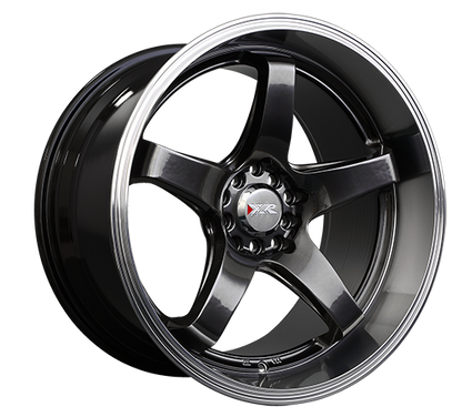 XXR 555 Wheel Chromium Black / Machined Lip 17x8 +35 5x100,5x114.3
