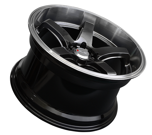 XXR 555 Wheel Chromium Black / Machined Lip 18x8.5 +35 5x100,5x114.3