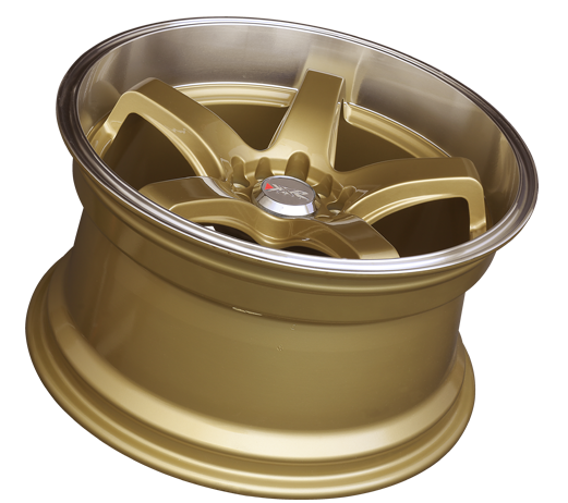 XXR 555 Wheel Hyper Gold / Machined Lip 17x8 +35 5x100,5x114.3