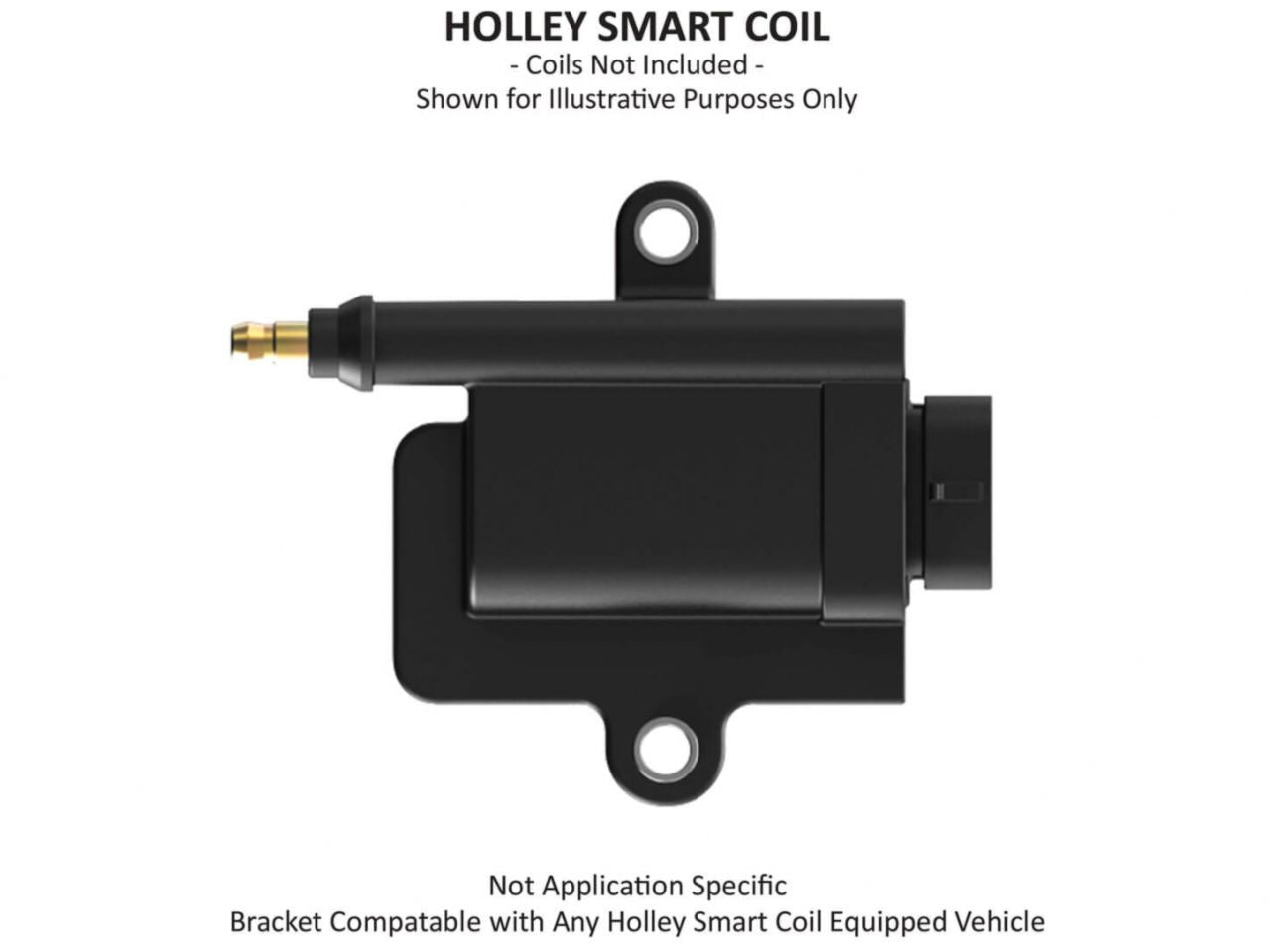 Holley Smart Coil Remote Coil Relocation Brackets - Black