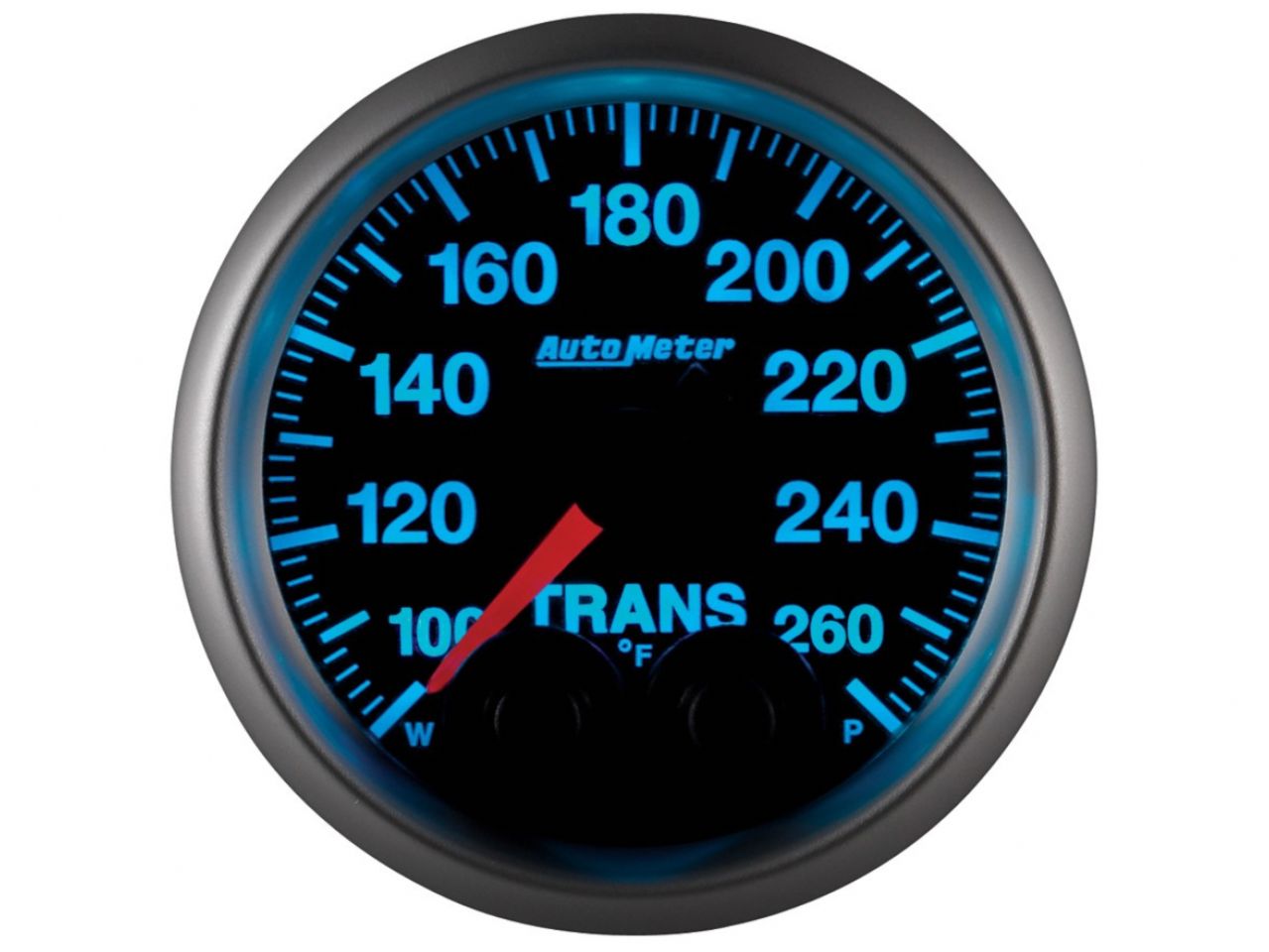 Autometer Gauge, Trans Temp, 2 1/16", 260 deg. F, Stepper Motor w/Peak & Warn