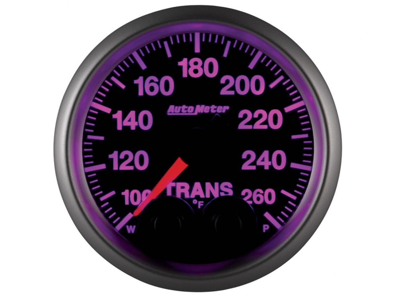 Autometer Gauge, Trans Temp, 2 1/16", 260 deg. F, Stepper Motor w/Peak & Warn