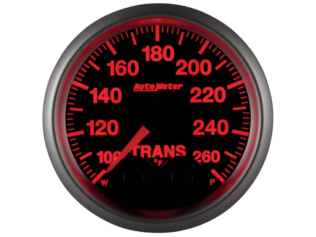 Autometer Gauge, Trans Temp, 2 1/16", 260 deg. F, Stepper Motor w/Peak & Warn