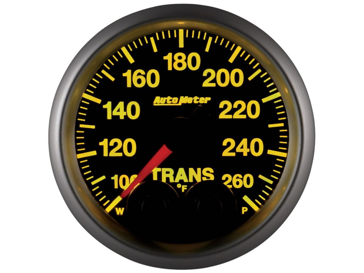 Autometer Gauge, Trans Temp, 2 1/16", 260 deg. F, Stepper Motor w/Peak & Warn