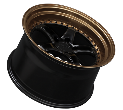 XXR 565 Wheel Black / Bronze Lip 18x8.5 +35 5x4.5