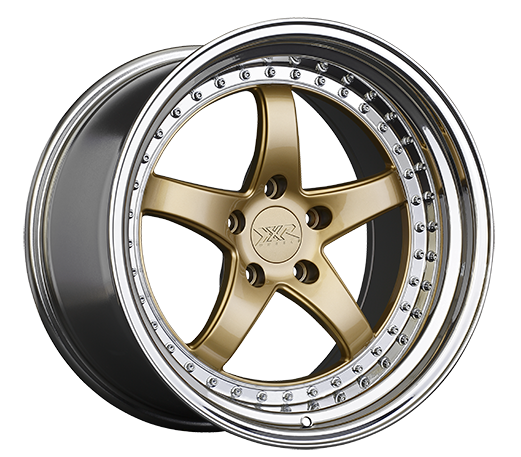 XXR 565 Wheel Hyper Gold / Platinum Lip 18x8.5 +35 5x120