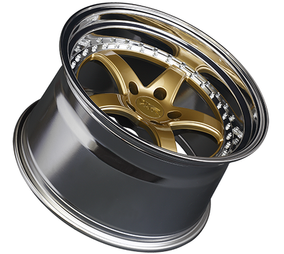 XXR 565 Wheel Hyper Gold / Platinum Lip 18x8.5 +35 5x4.5