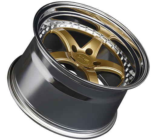 XXR 565 Wheel Hyper Gold / Platinum Lip 18x8.5 +35 5x4.5