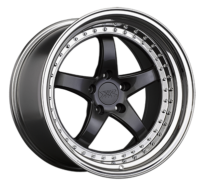 XXR 565 Wheel Graphite / Platinum Lip 18x8.5 +35 5x108