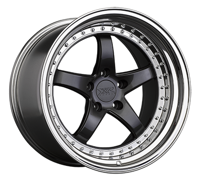 XXR 565 Wheel Graphite / Platinum Lip 18x9.5 +20 5x4.5