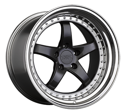 XXR 565 Wheel Graphite / Platinum Lip 18x8.5 +35 5x4.5