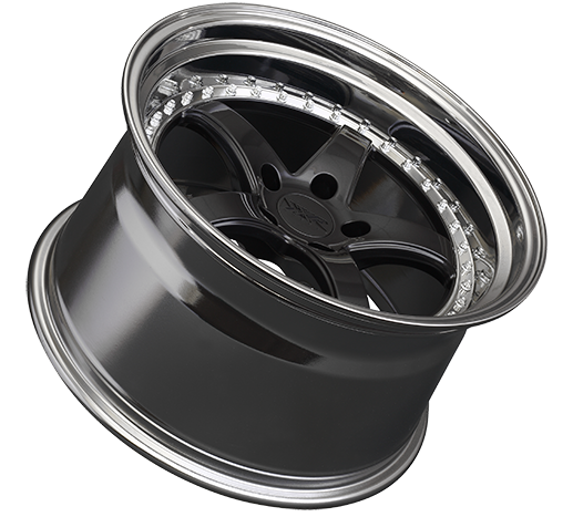 XXR 565 Wheel Graphite / Platinum Lip 18x8.5 +35 5x4.5