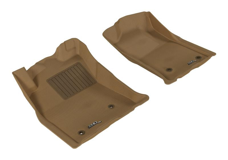 3D MAXpider 2005-2011 Toyota Tacoma Reg/ACS/DBL Cab Kagu 1st Row Floormat - Tan L1TY05711502 Main Image